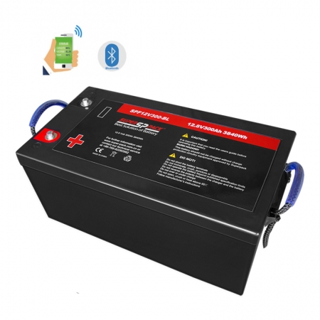 Аккумуляторы для транспортных средств для отдыха, версия bluetooth батареи 12v300ah lifepo4 для rv 