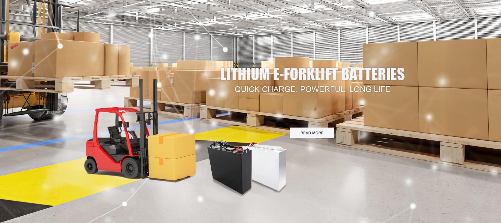 Superpack Lithium e-Forklift batteries