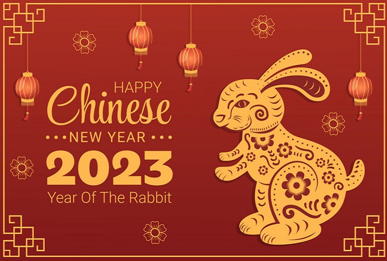 Уведомление о китайском Новом году в 2023 году